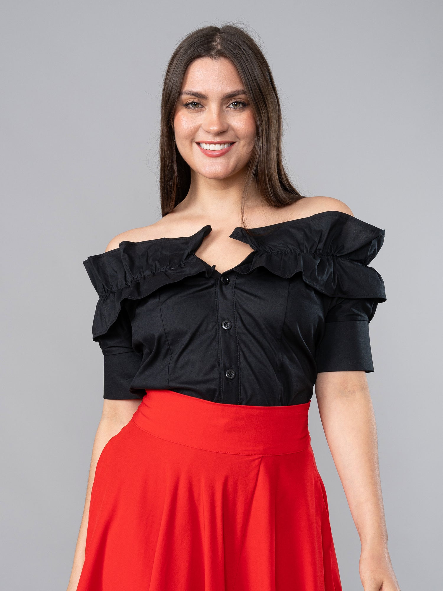 Blusa Carolina Negra