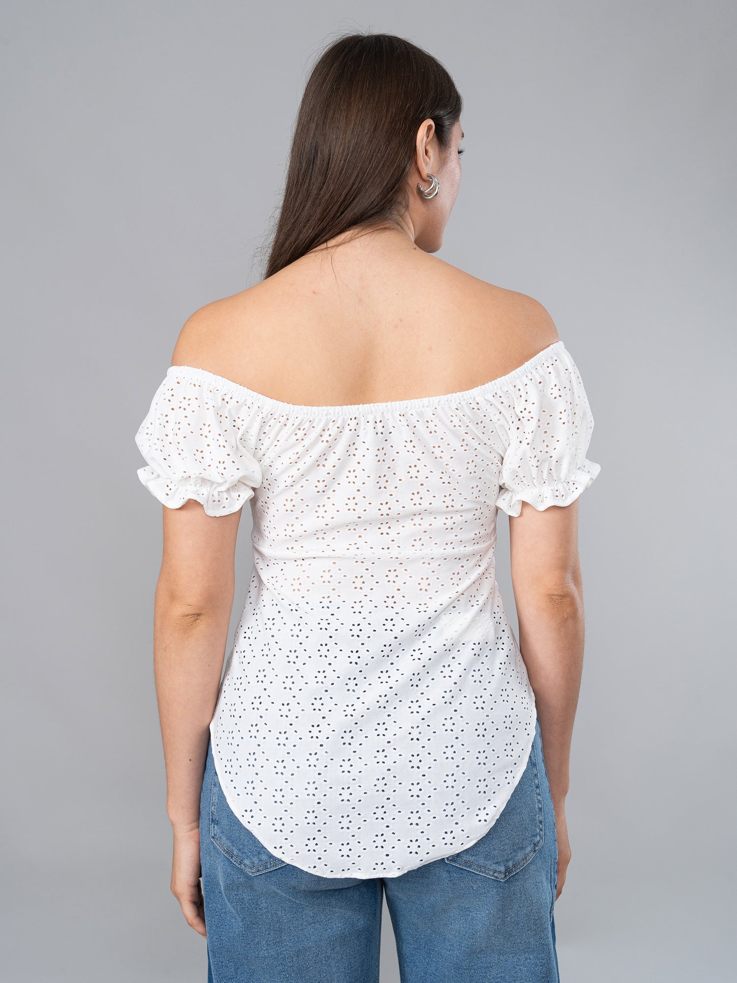 Blusa de Broderie Marsella Blanca