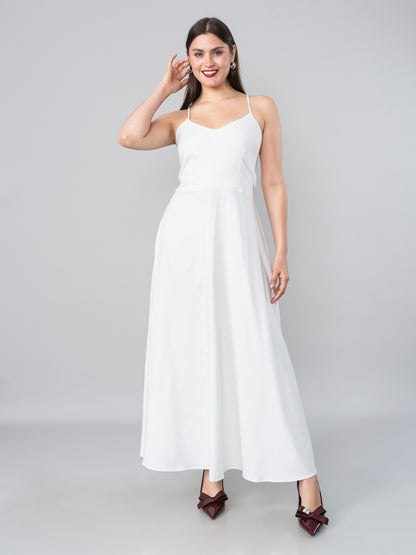 Vestido de Lino Caro Blanco