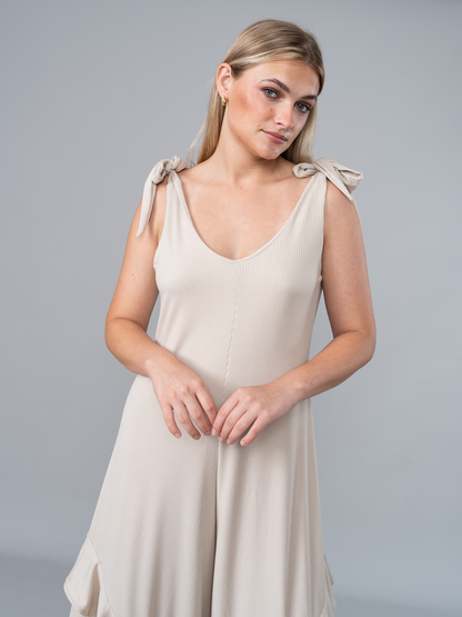 Enterizo Viviana Beige