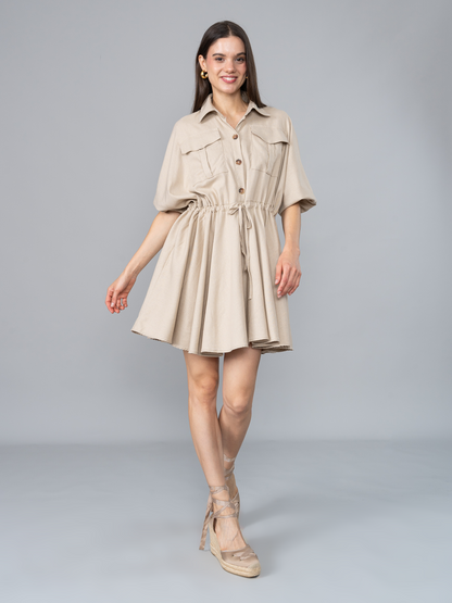 Vestido Amanda Beige