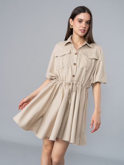 Vestido Amanda Beige