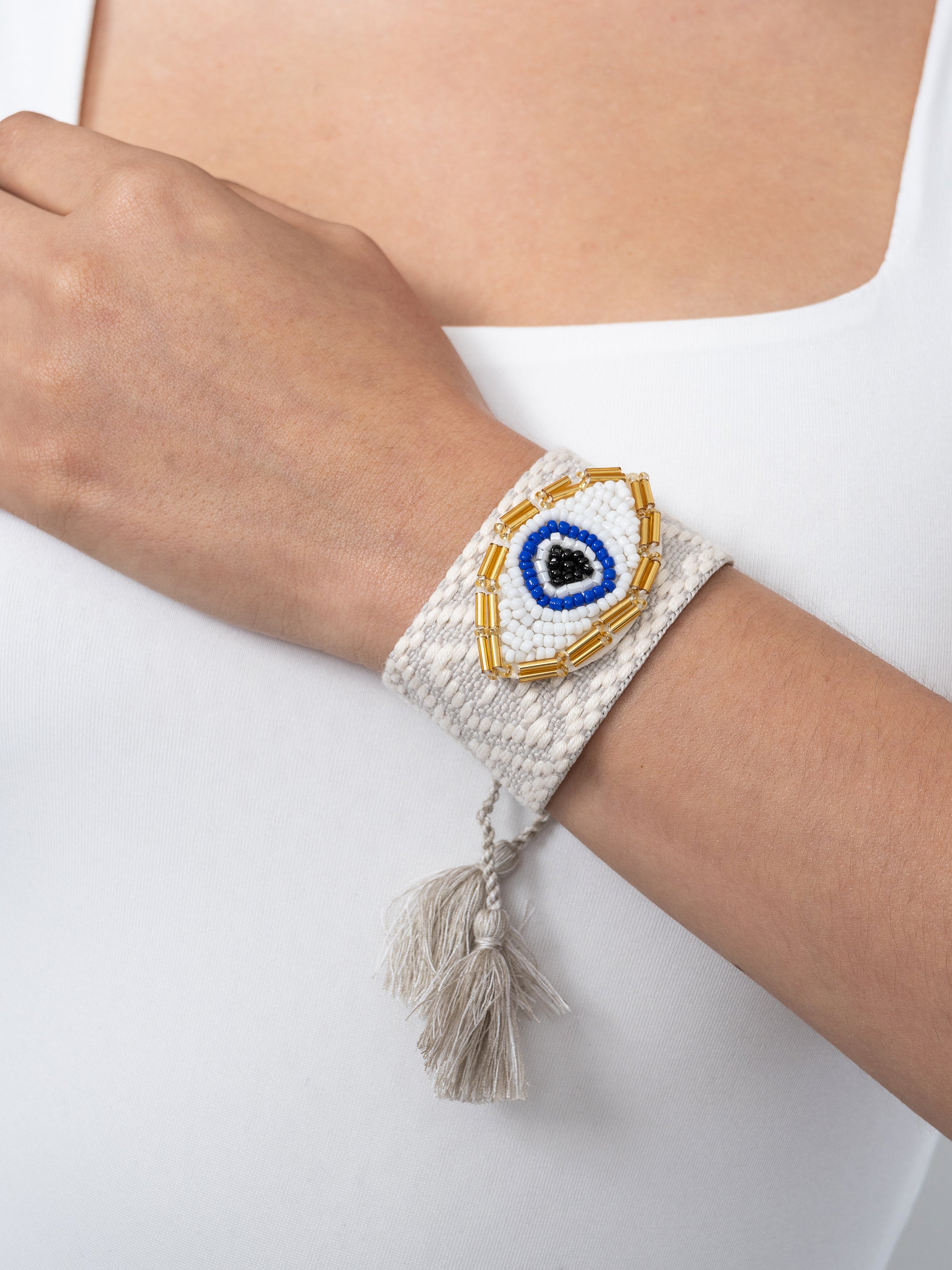 Pulsera Tejido Ojo Turco