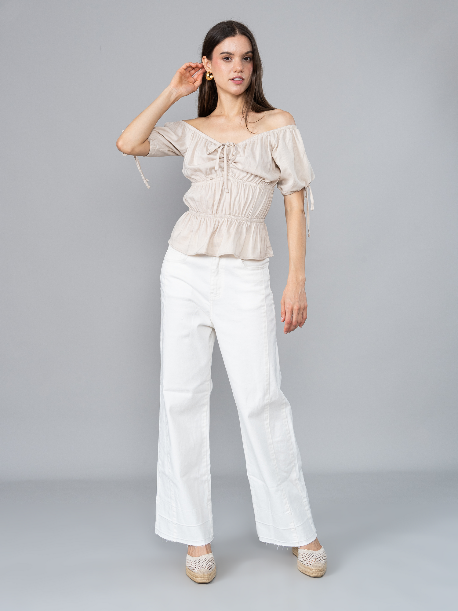 Blusa de Lino Samy Beige