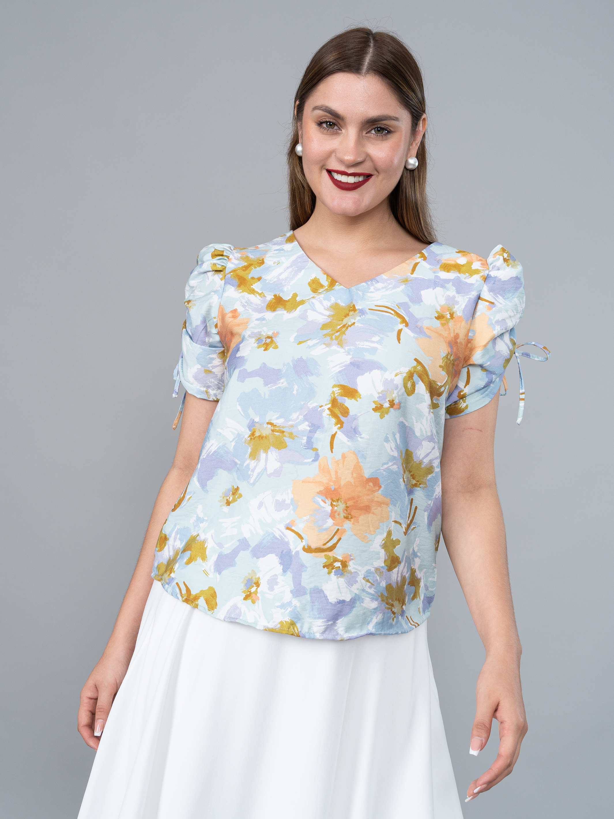 Blusa Emma Estampada Azul