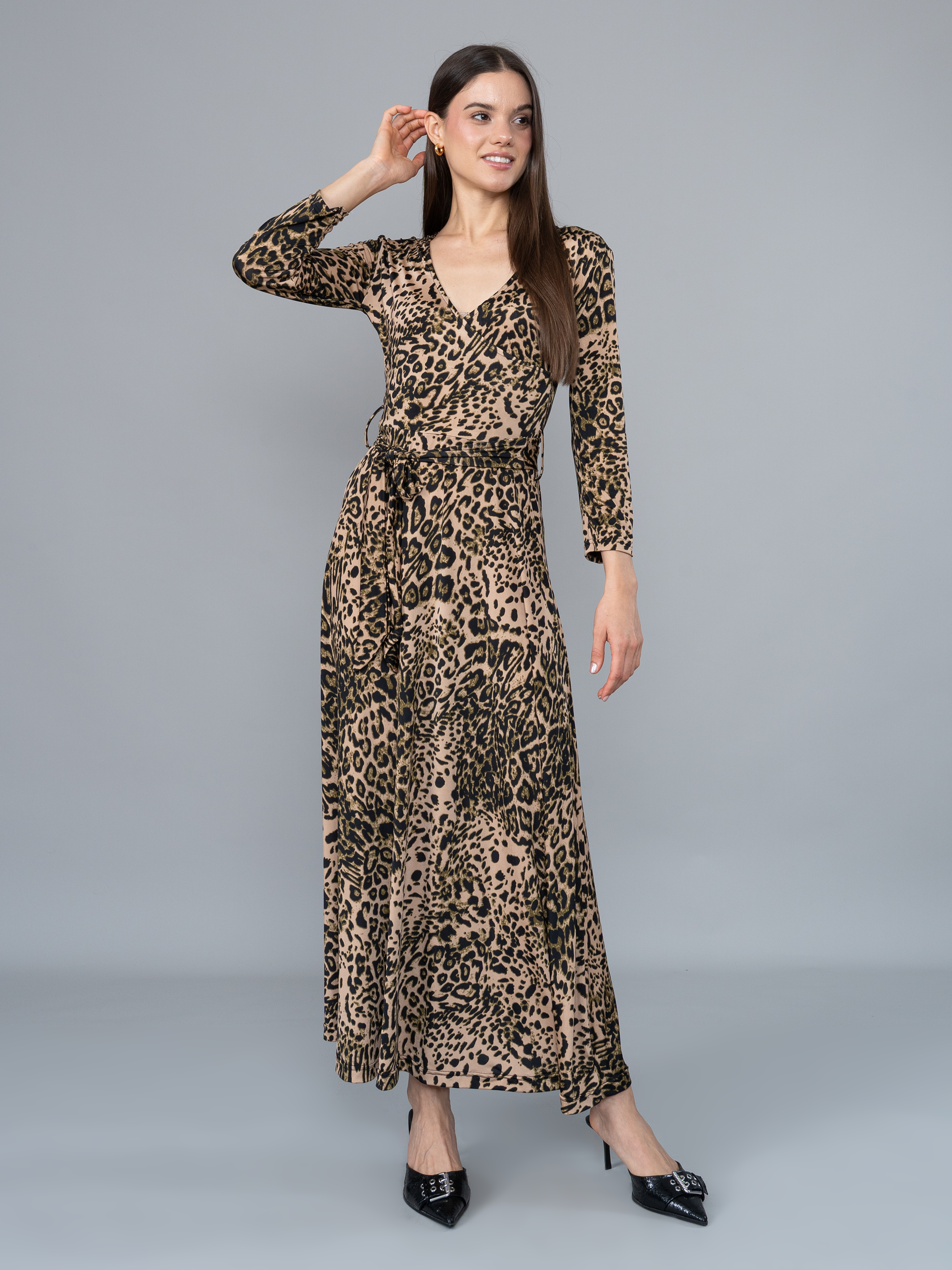 Vestido Esperanza Animal Print en Viscosa