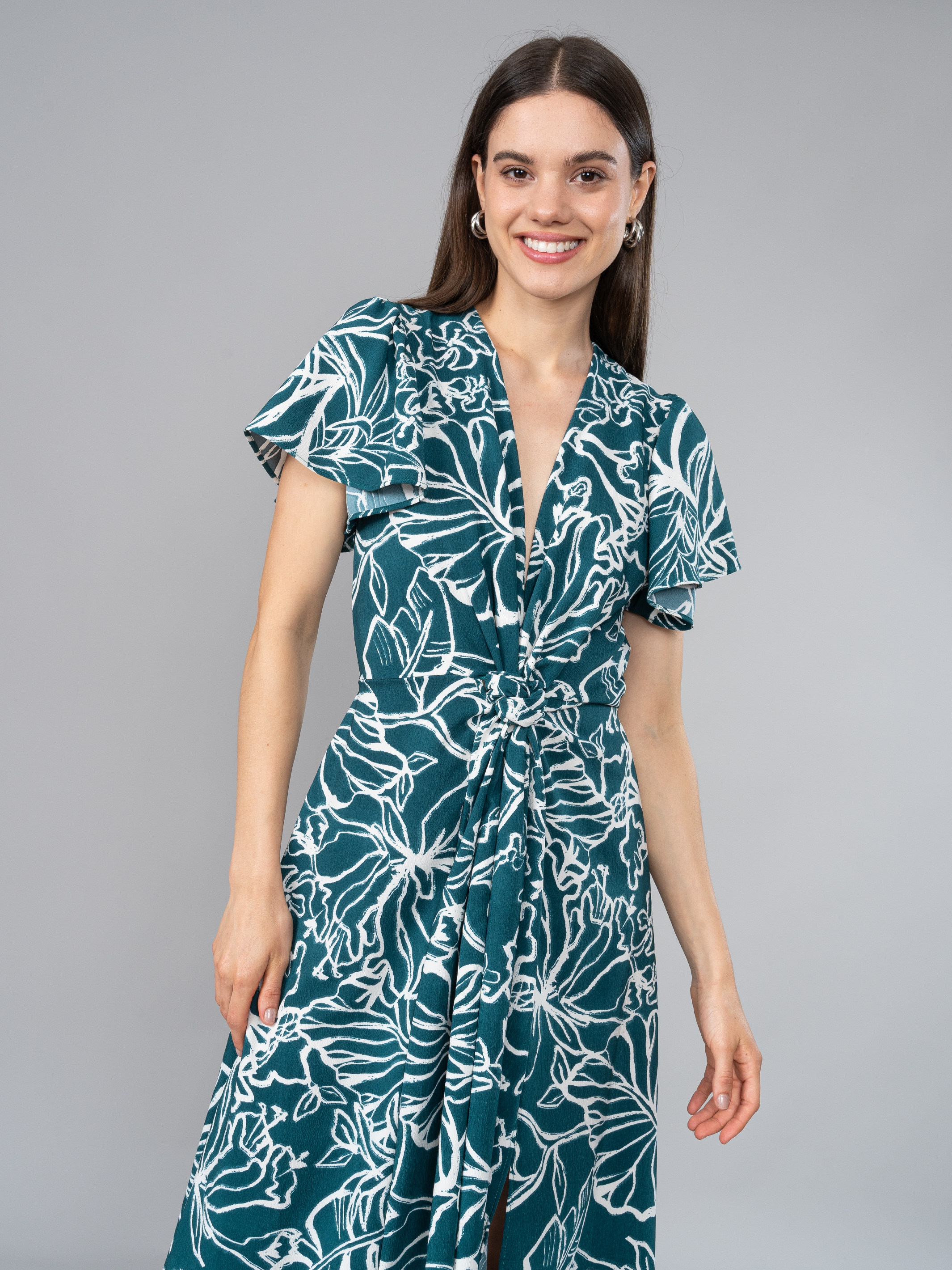 Vestido Antonieta Estampado Verde