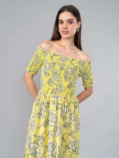 Vestido Belle Estampado Limon