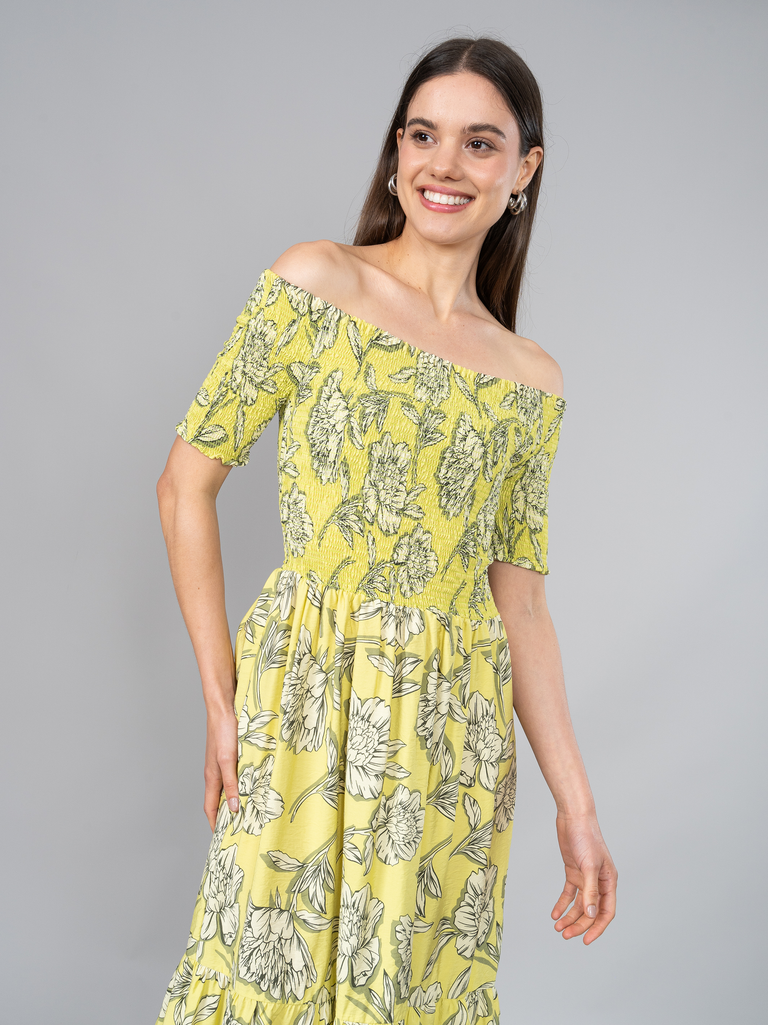 Vestido Belle Estampado Limon