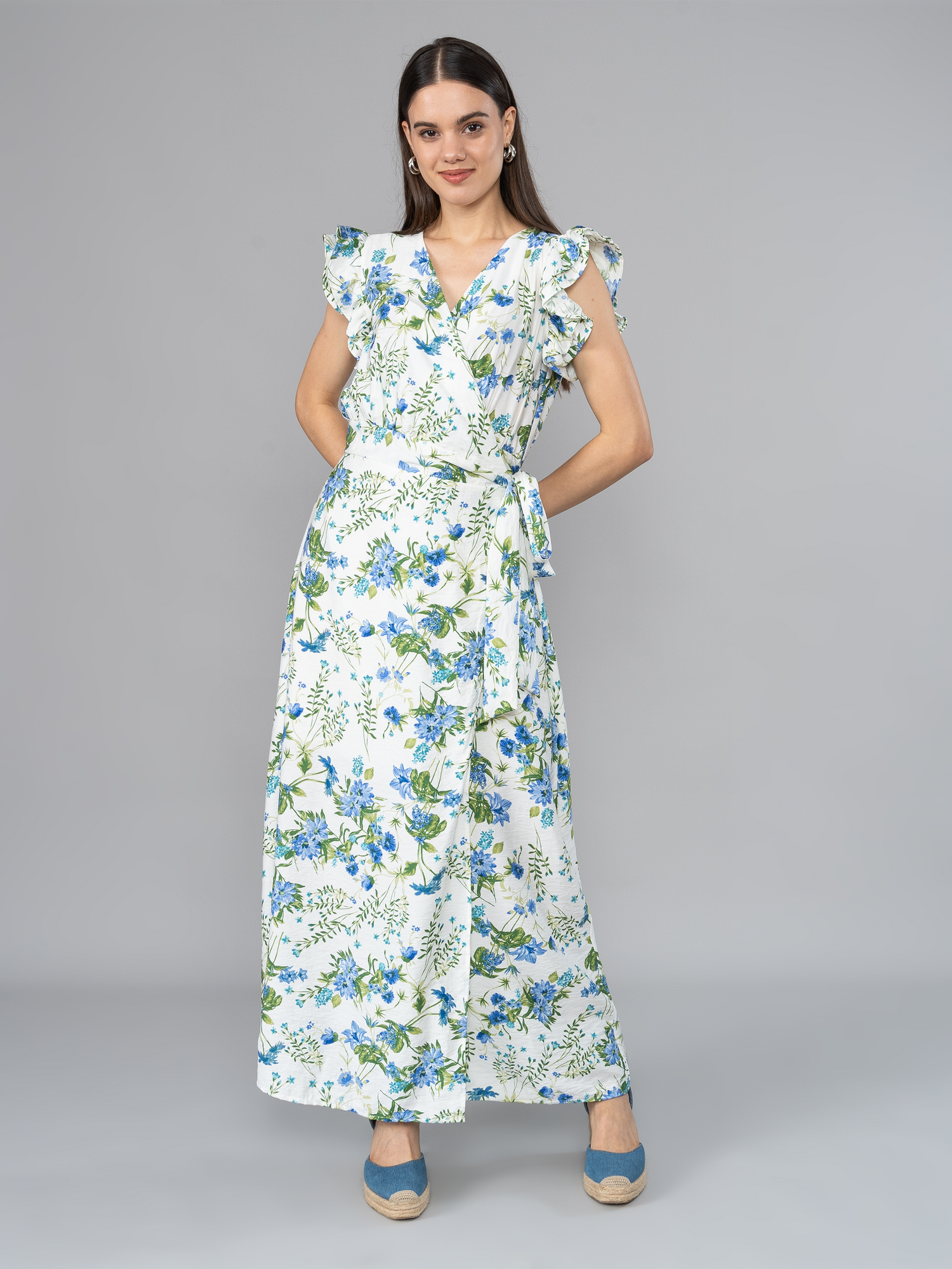 Vestido Luisa Estampado Azul