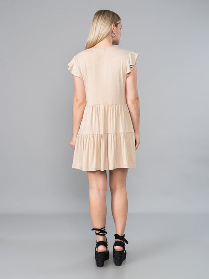 Vestido Flavia Beige