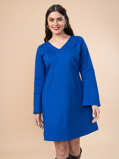 Vestido de Loma Lili Azul