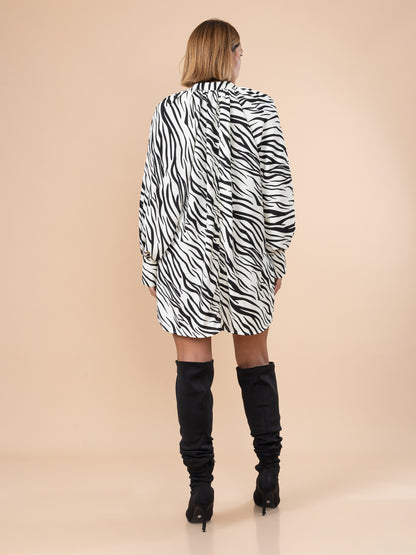 Vestido Mafe Estampado Zebra