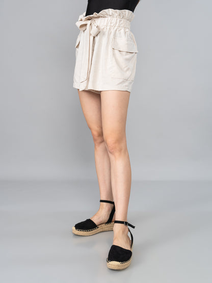 Short de Lino Beige