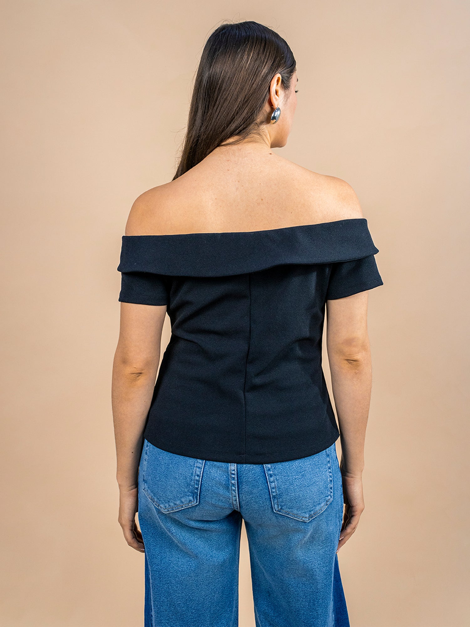 Blusa Corset Liliana Negra