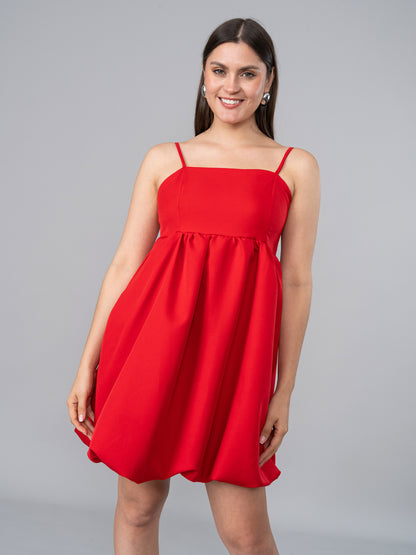 Vestido Globo Rojo